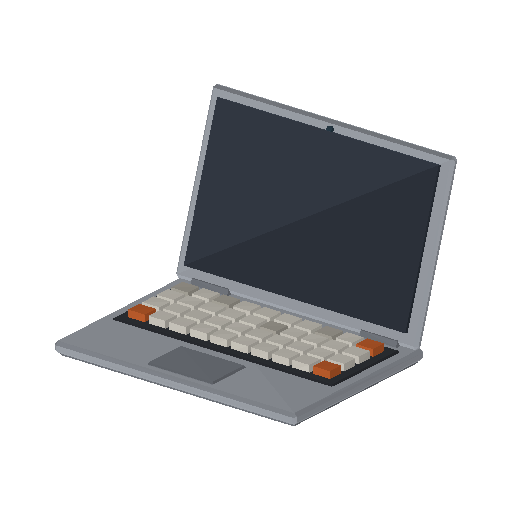 Low-poly Interiors 3D model: Laptop