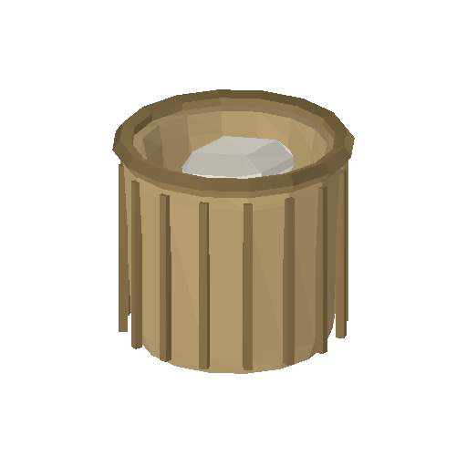 Low-poly Interiors 3D model: Laundry Basket