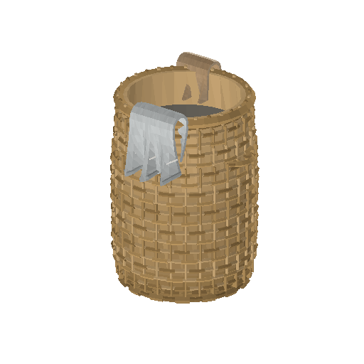 Low-poly Interiors 3D model: Laundry Hamper