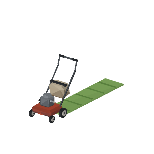 Low-poly Yard & Street Props 3D model: Lawn Mower