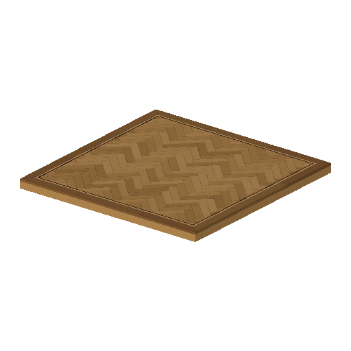 Low-poly Interiors 3D model: Library Floor Parquet