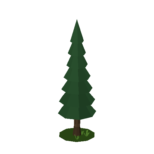 Low-poly Nature 3D model: Lineside Pine
