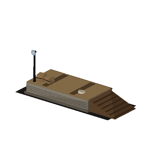 Low-poly Trackside Infrastructure 3D model: Loading Dock Platform