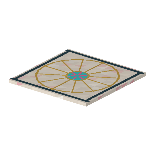 Low-poly Interiors 3D model: Lobby Terrazzo Floor Module