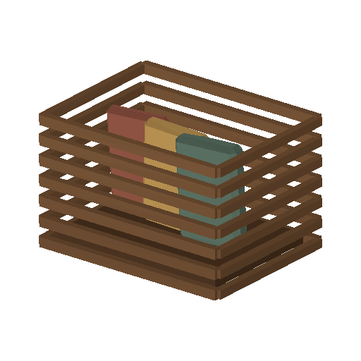 Low-poly Interiors 3D model: Magazine Rack
