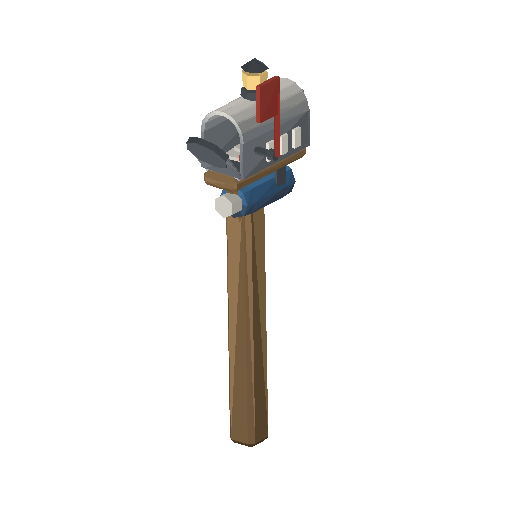 Low-poly Yard & Street Props 3D model: Mailbox