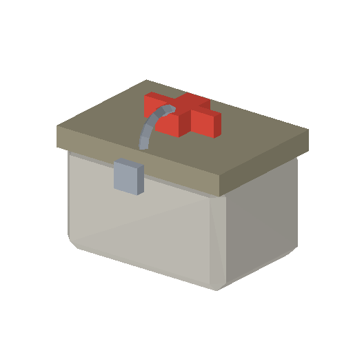 Low-poly Props 3D model: Medkit