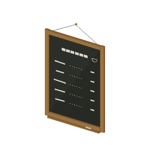 Low-poly Interiors 3D model: Menu Board