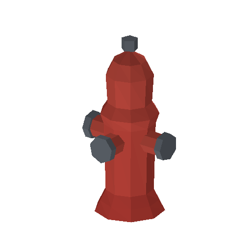 Low-poly Street Furniture 3D model: Metropolis Fire Hydrant 01