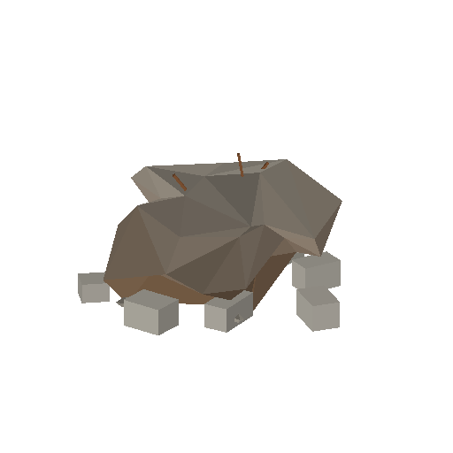Low-poly Rocks 3D model: Metropolis Rubble Pile 01