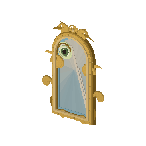 Low-poly Interiors 3D model: Mirror Gilt Eye