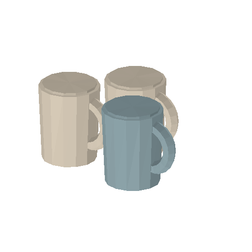 Low-poly Interiors 3D model: Mug Set