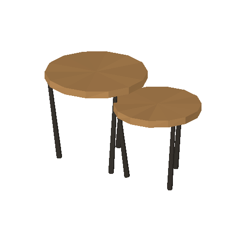 Low-poly Interiors 3D model: Nesting Tables