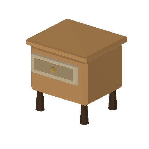 Low-poly Interiors 3D model: Nightstand