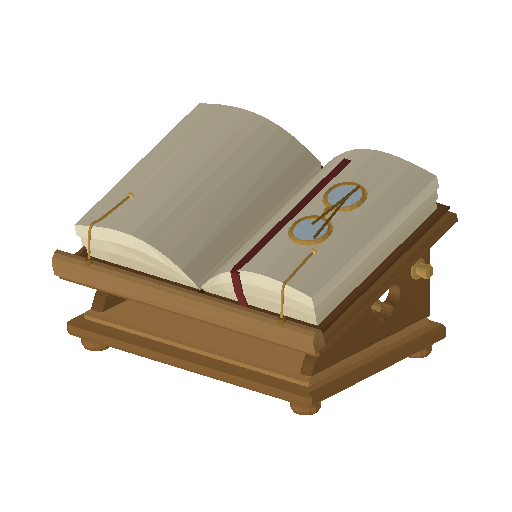 Low-poly Props 3D model: Open Book