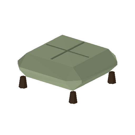 Low-poly Interiors 3D model: Ottoman