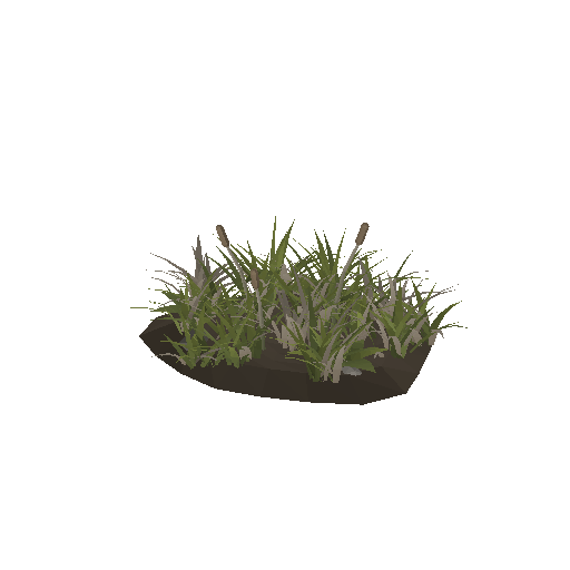 Low-poly Nature 3D model: Overgrown Weeds