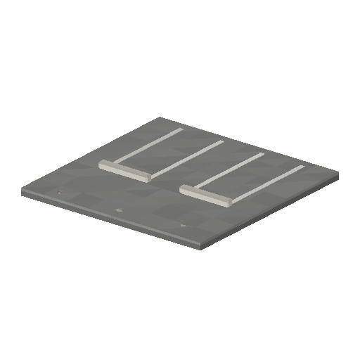 Low-poly Terrain 3D model: Parking Apron Tile