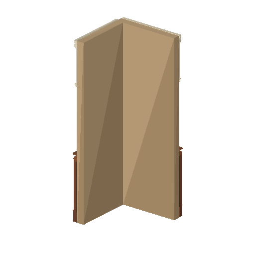Low-poly Interiors 3D model: Parlour Wall Corner Out