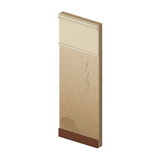Low-poly Interiors 3D model: Parlour Wall Plain
