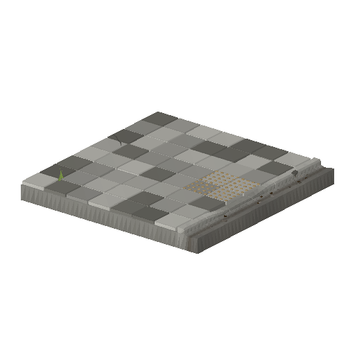 Low-poly Terrain 3D model: Pavement Kerb Tile
