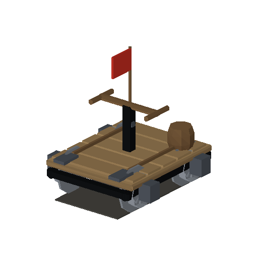 Low-poly Rolling Stock 3D model: Permanent Way Trolley