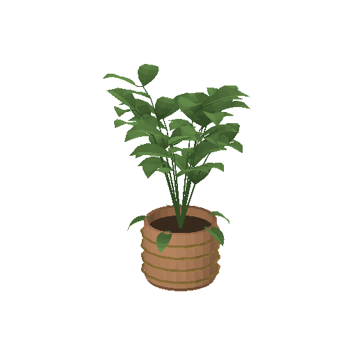 Low-poly Interiors 3D model: Plant Large