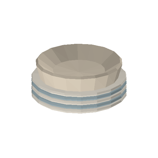 Low-poly Interiors 3D model: Plate Stack