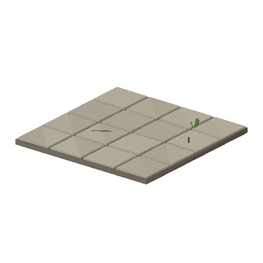 Low-poly Terrain 3D model: Platform Apron Tile