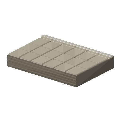 Low-poly Station & Rail Structures 3D model: Platform Edge Module