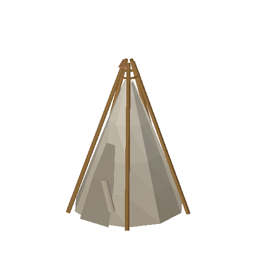 Low-poly Interiors 3D model: Play Teepee
