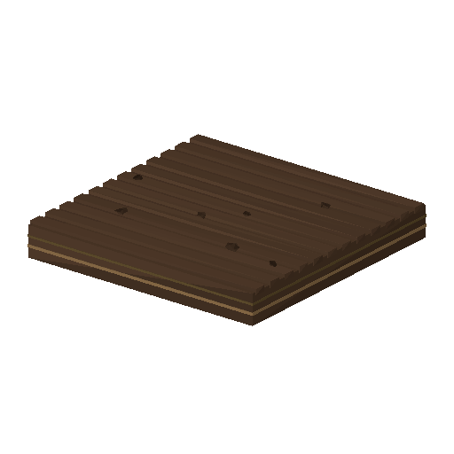 Low-poly Terrain 3D model: Ploughed Field