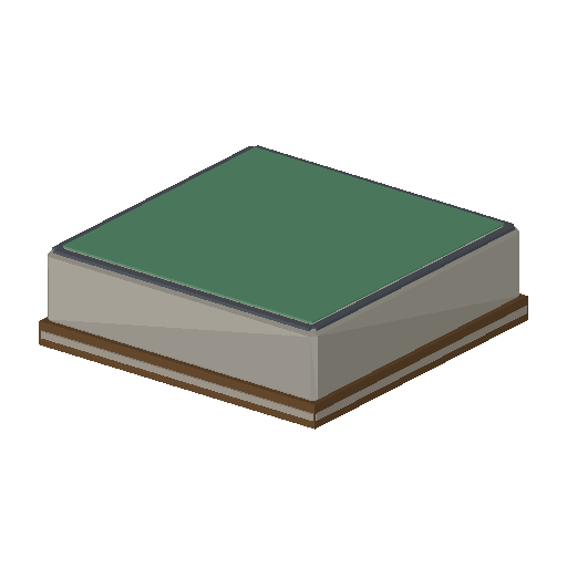 Low-poly Terrain 3D model: Podium Plinth Tile 01