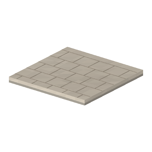 Low-poly Terrain 3D model: Pool Deck Tile