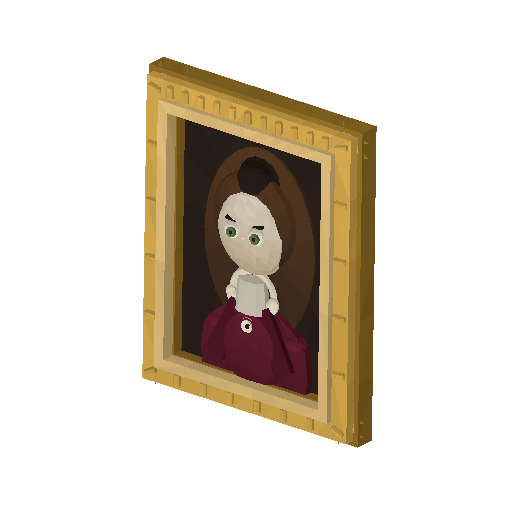 Low-poly Interiors 3D model: Portrait Matriarch