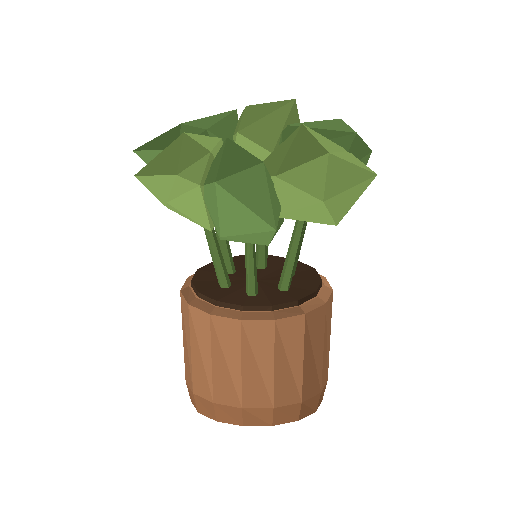 Low-poly Interiors 3D model: Potted Herb