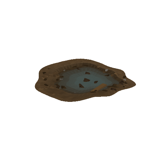 Low-poly Water 3D model: Puddle Decal