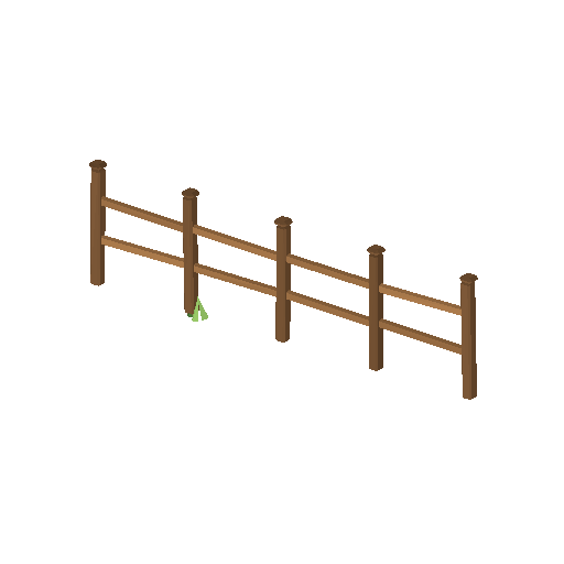 Low-poly Props & Livestock 3D model: Rail Fence