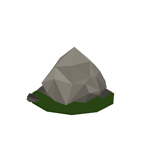 Low-poly Rocks 3D model: Railway Boulder