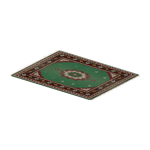 Low-poly Props 3D model: Reading Rug