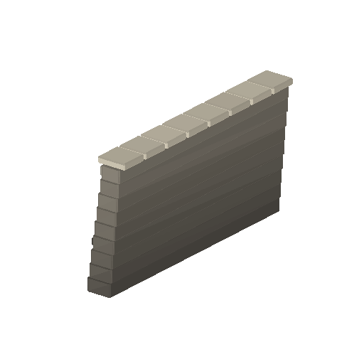 Low-poly Rocks 3D model: Retaining Wall Run