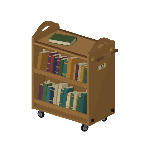 Low-poly Interiors 3D model: Return Cart