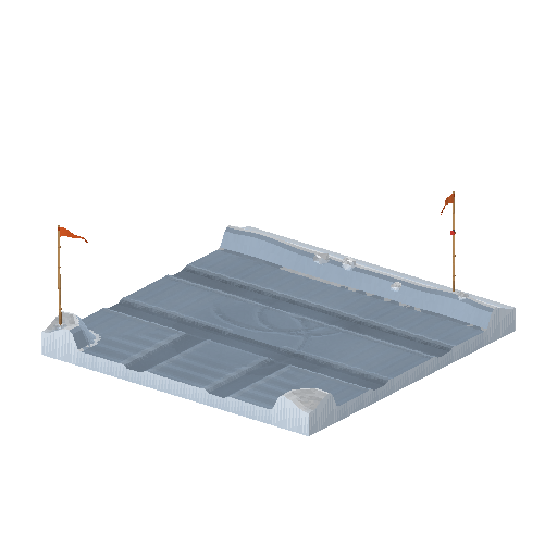 Low-poly Roads 3D model: Road Arctic T