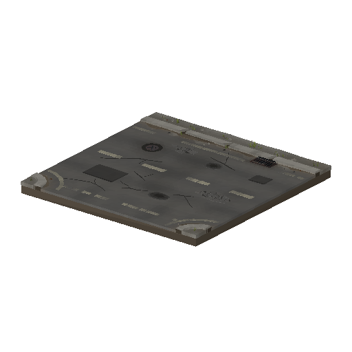 Low-poly Roads 3D model: Road Asphalt T