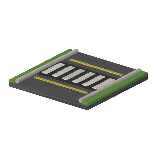 Low-poly Streets & Driveways 3D model: Road Crosswalk Tile