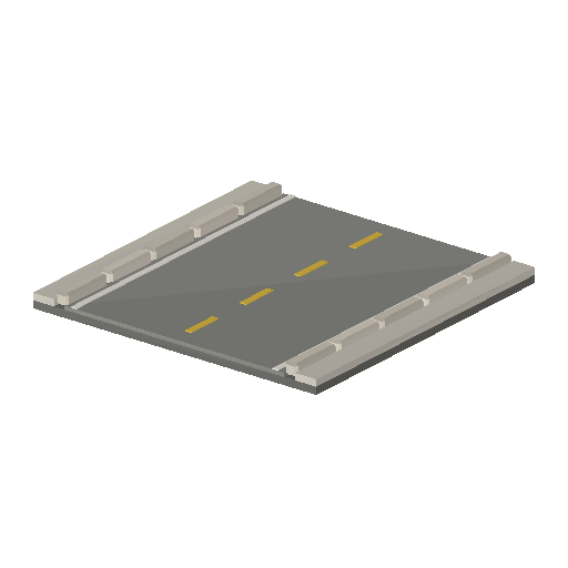 Low-poly Roads 3D model: Road Straight