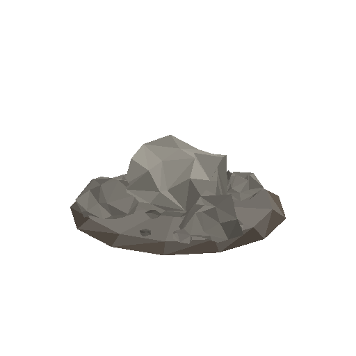 Low-poly Garden Hardscape 3D model: Rockery Boulders