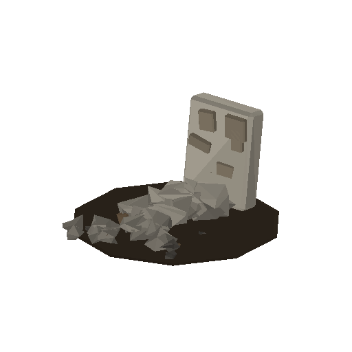 Low-poly Rocks 3D model: Rockfall Debris