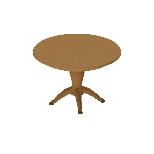 Low-poly Interiors 3D model: Round Table