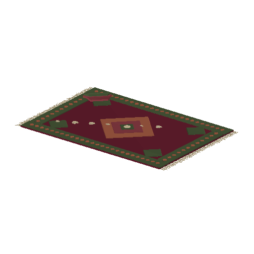 Low-poly Interiors 3D model: Rug Field Large